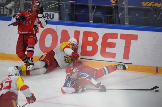 Хоккей. КХЛ. Матч ЦСКА – "Йокерит" 