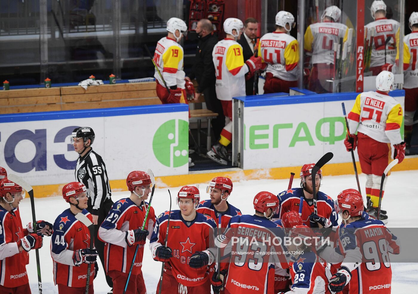 Хоккей. КХЛ. Матч ЦСКА – "Йокерит"