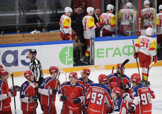 Хоккей. КХЛ. Матч ЦСКА – "Йокерит" 