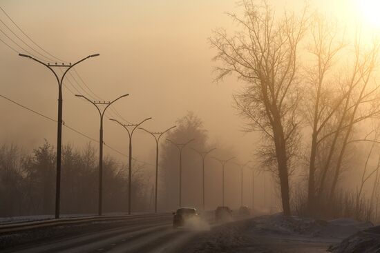 Морозы в Новосибирске