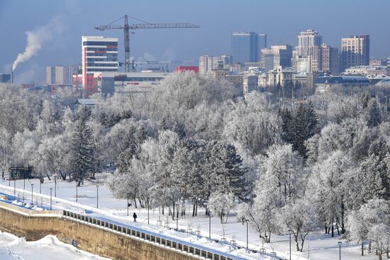 Морозы в Новосибирске