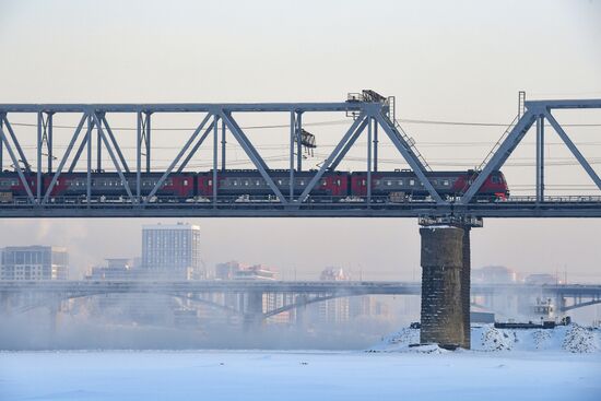 Морозы в Новосибирске