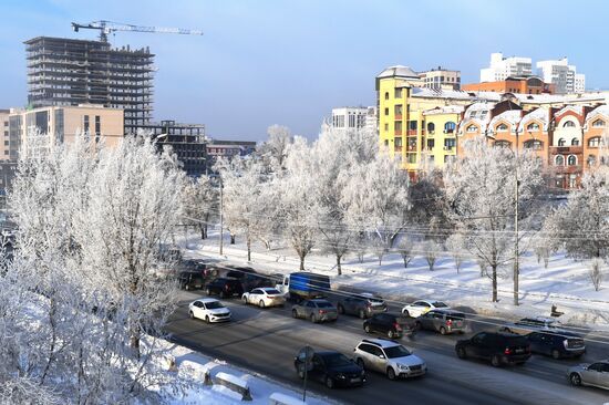 Морозы в Новосибирске