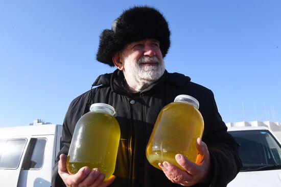 Рождественская продовольственная ярмарка во Владивостоке