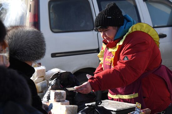 Рождественская продовольственная ярмарка во Владивостоке