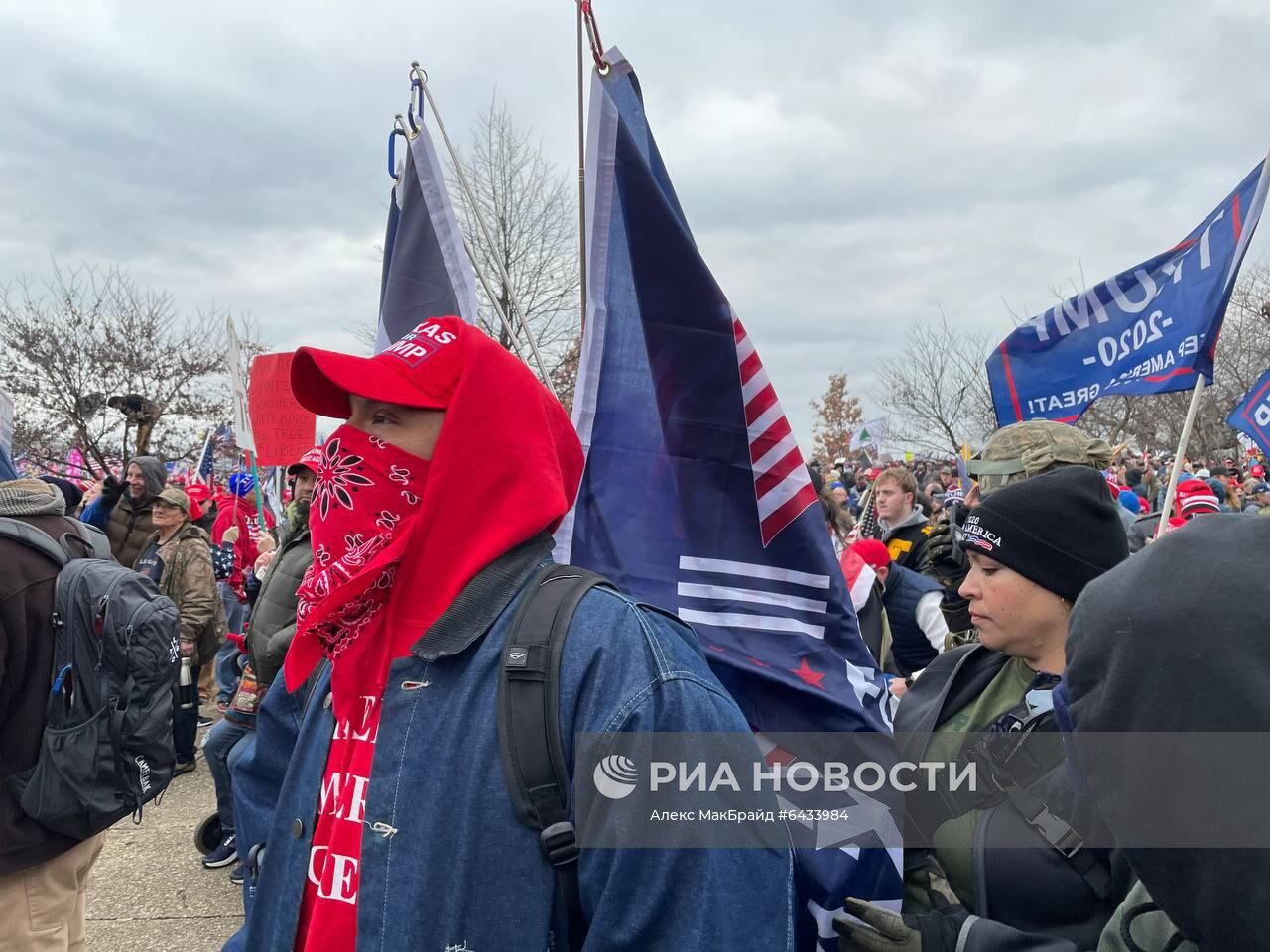 Акция сторонников Д. Трампа в Вашингтоне