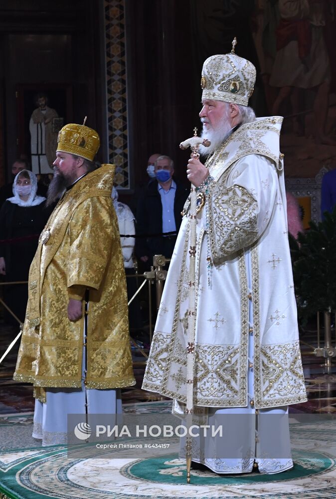 Рождество Христово. Патриаршая литургия в храме Христа Спасителя