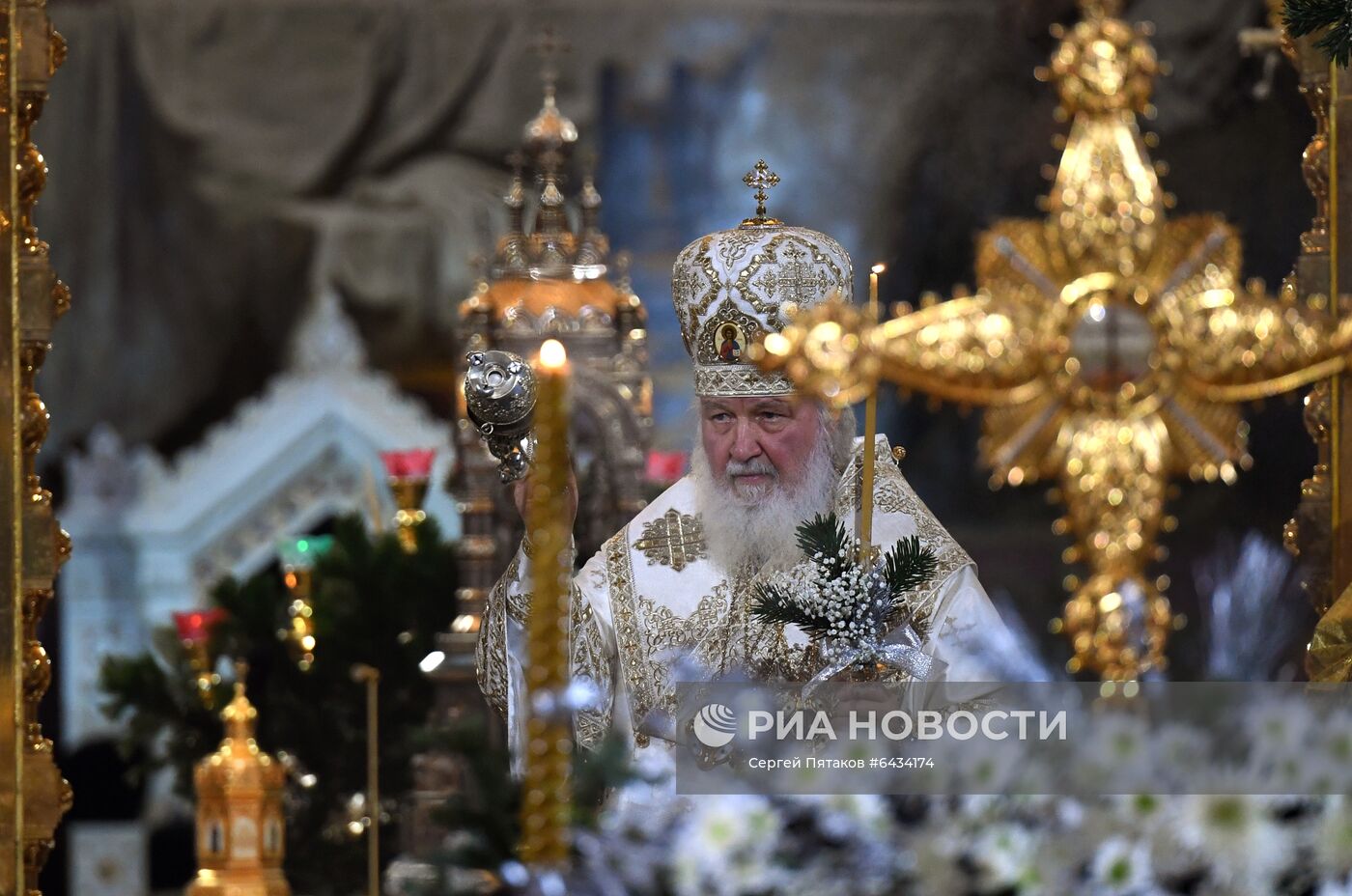 Рождество Христово. Патриаршая литургия в храме Христа Спасителя