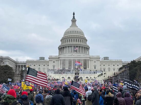Акция протеста сторонников Д. Трампа в Вашингтоне