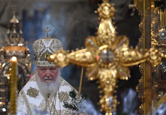 Рождество Христово. Патриаршая литургия в храме Христа Спасителя