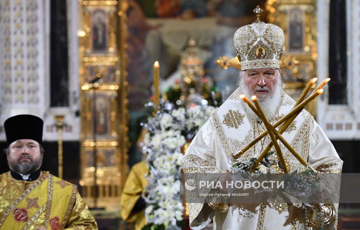 Рождество Христово. Патриаршая литургия в храме Христа Спасителя