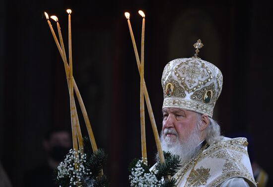 Рождество Христово. Патриаршая литургия в храме Христа Спасителя