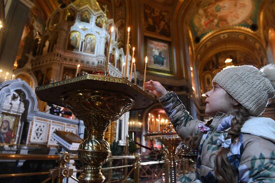 Рождество Христово. Патриаршая литургия в храме Христа Спасителя