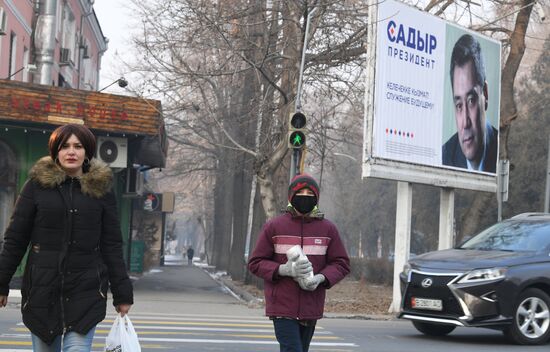 Предвыборная агитация в Бишкеке
