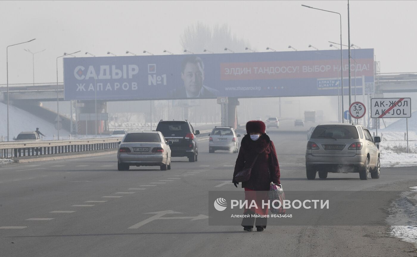 Предвыборная агитация в Бишкеке