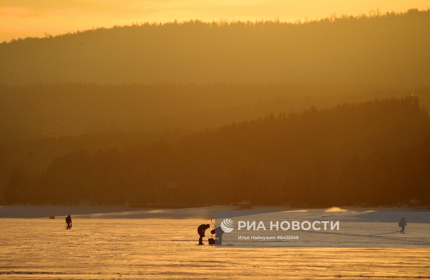 Зимний отдых на Красноярском водохранилище