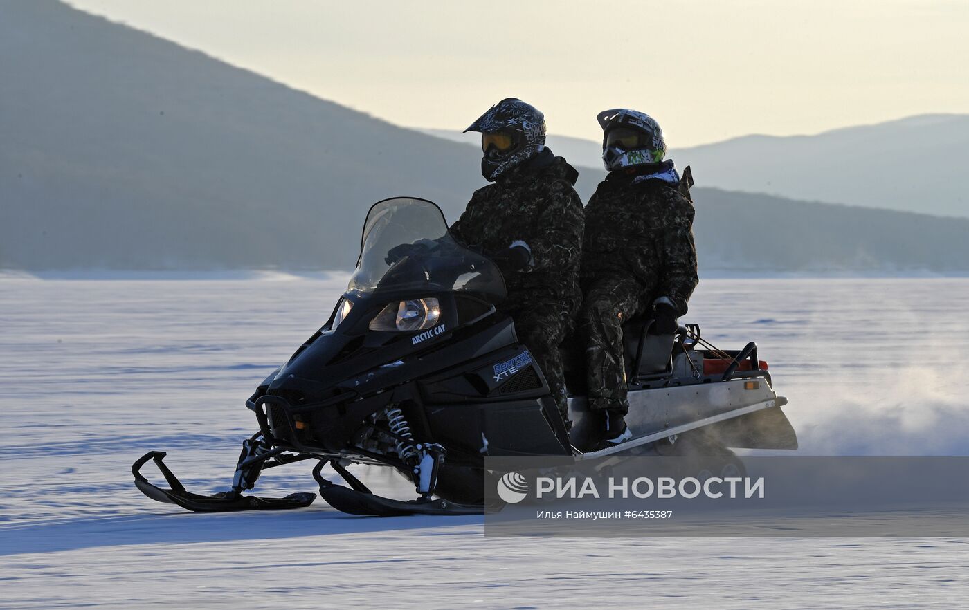 Зимний отдых на Красноярском водохранилище