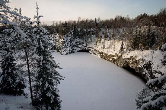 Горный парк "Рускеала" в Карелии