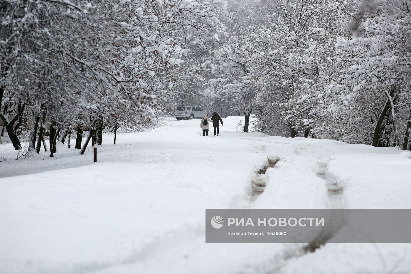 Последствия снегопада в Краснодарском крае