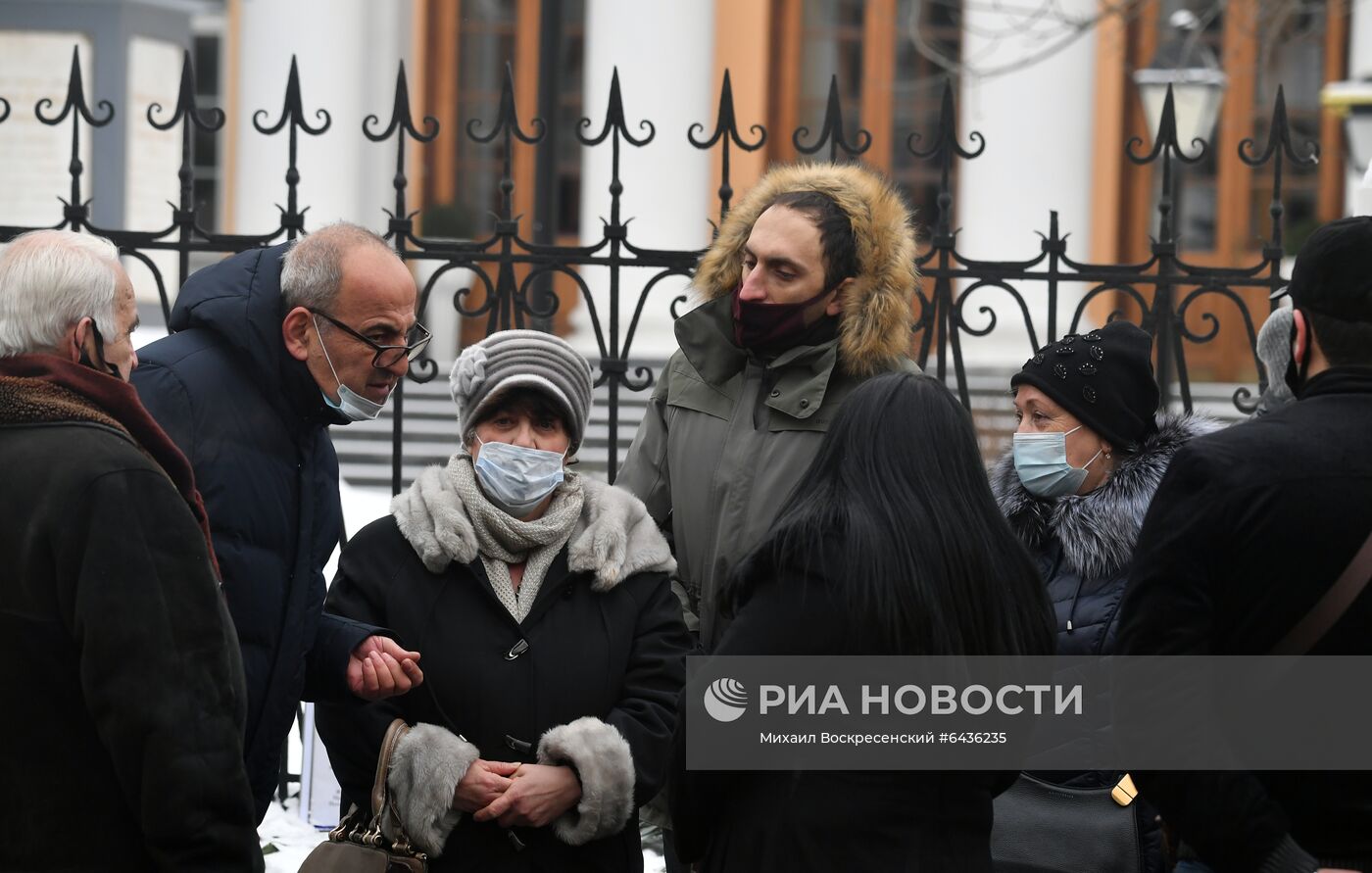 Акция протеста у посольства Армении в Москве