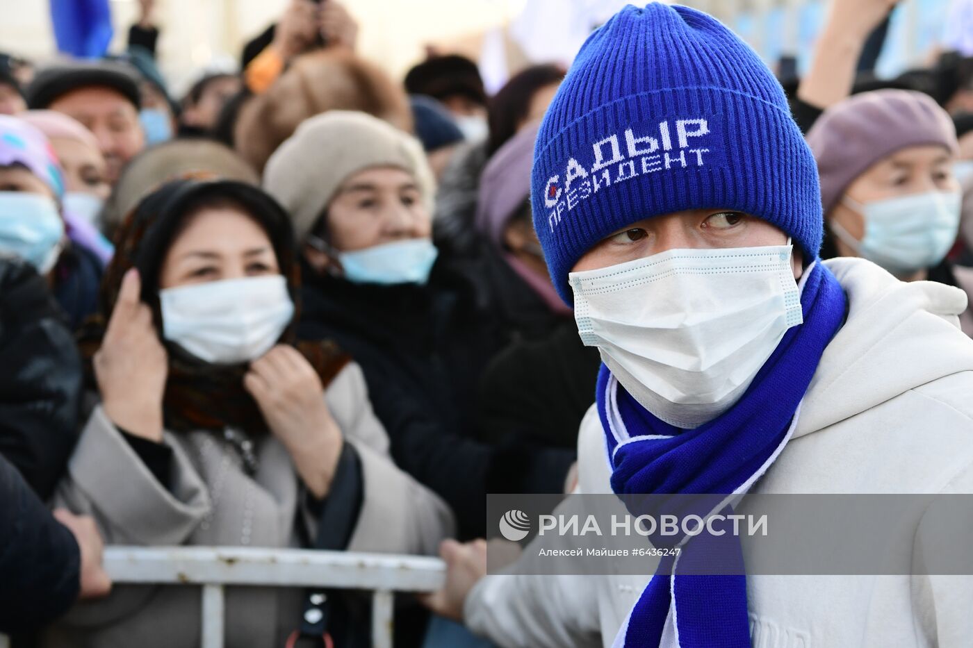 Митинг сторонников С. Жапарова в Бишкеке