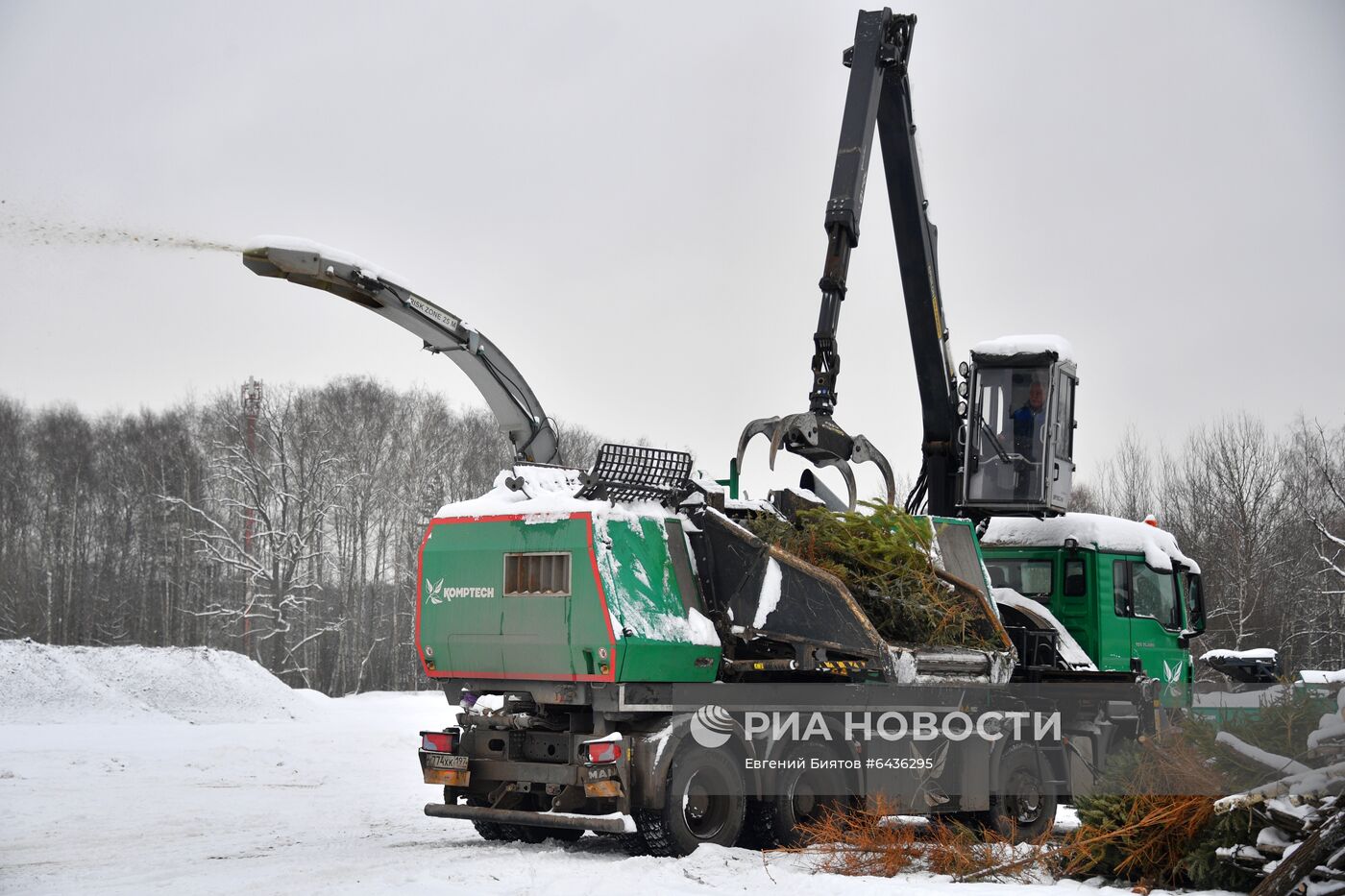 Утилизация елок в Москве