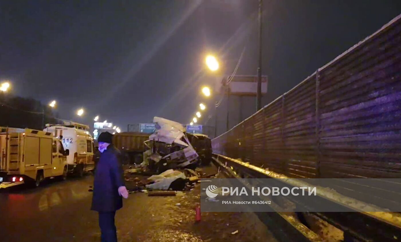 ДТП с военными автобусами в Подмосковье