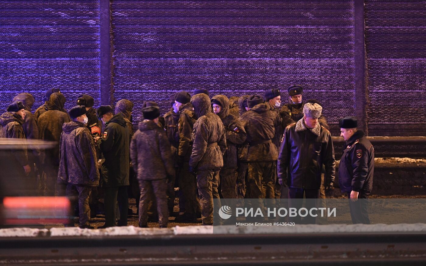 ДТП с военными автобусами в Подмосковье