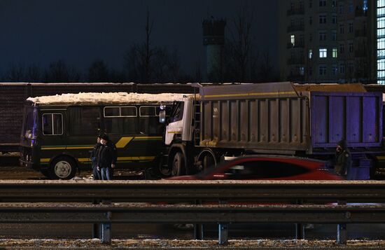 ДТП с военными автобусами в Подмосковье