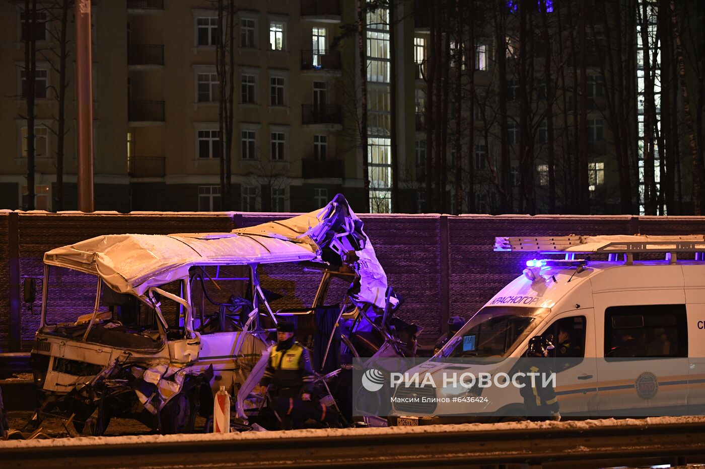 ДТП с военными автобусами в Подмосковье