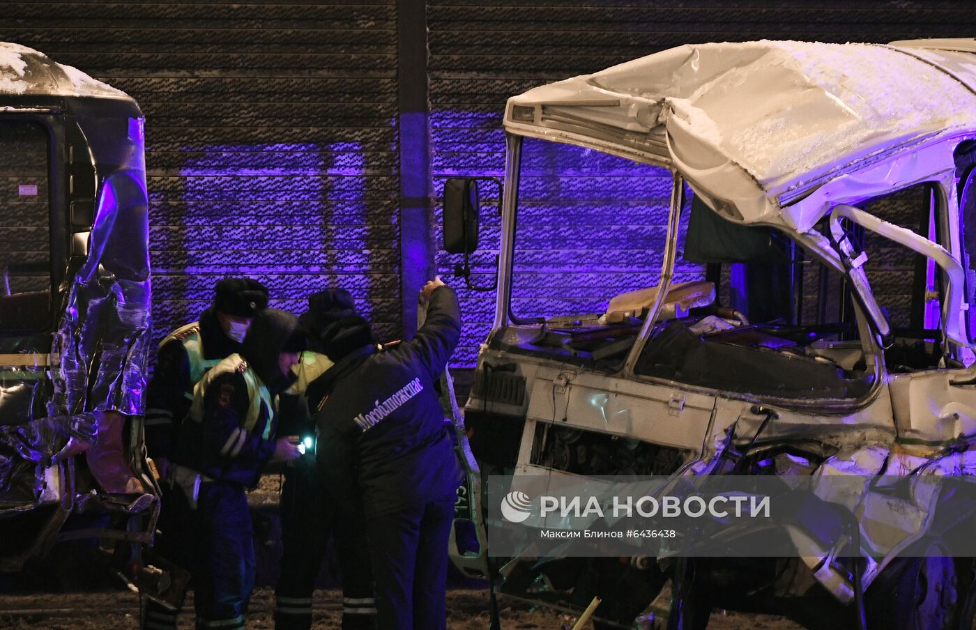 ДТП с военными автобусами в Подмосковье