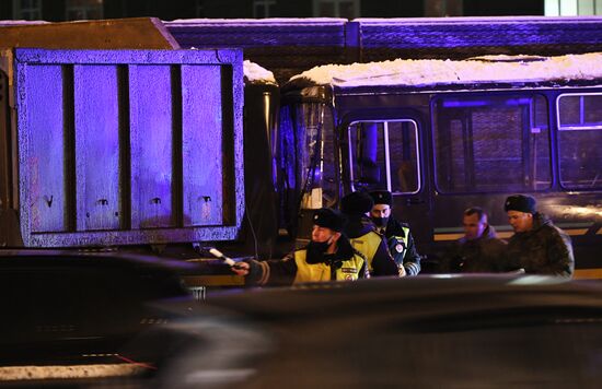 ДТП с военными автобусами в Подмосковье