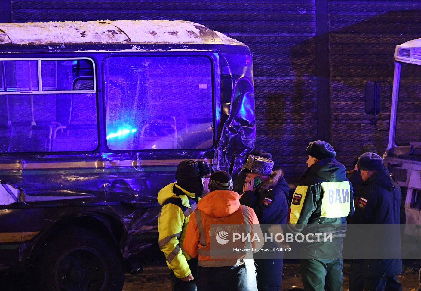 ДТП с военными автобусами в Подмосковье