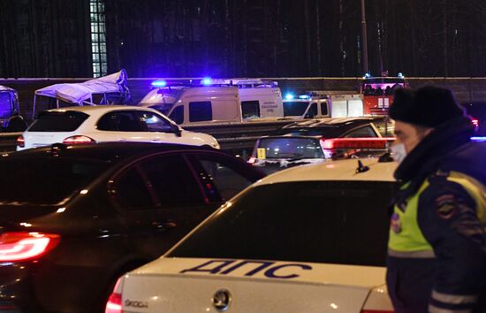 ДТП с военными автобусами в Подмосковье