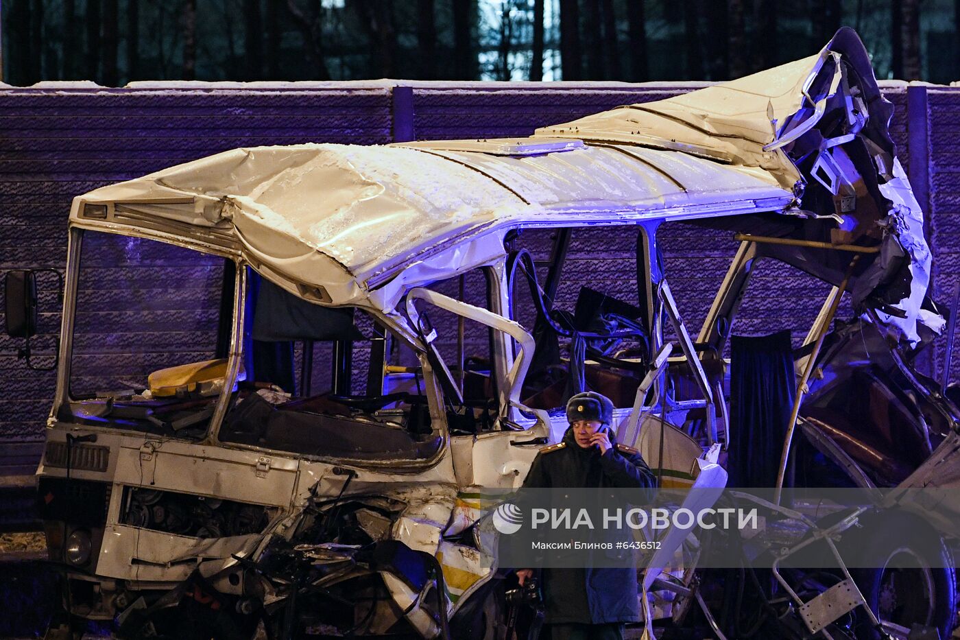 ДТП с военными автобусами в Подмосковье