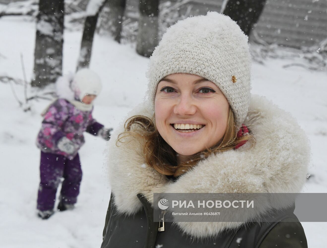 Снегопад во Владивостоке