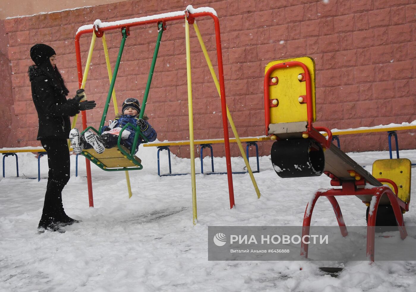 Снегопад во Владивостоке