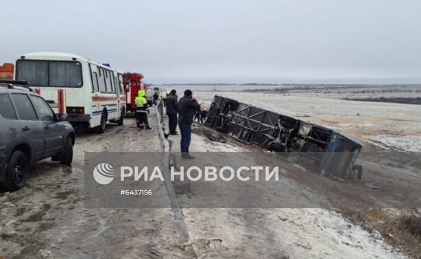 ДТП с автобусом в Ростовской области