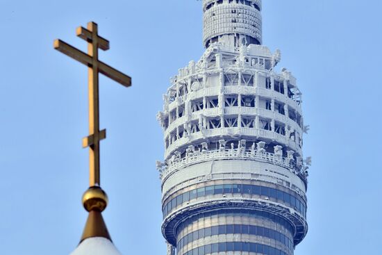 Останкинская телебашня в Москве