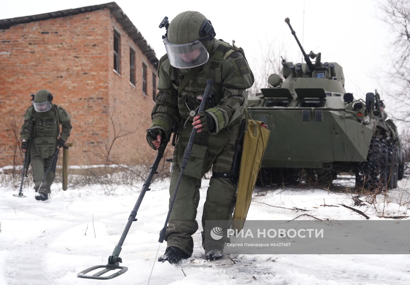 Учения инженерно-штурмового подразделения ЮВО в Ростовской области