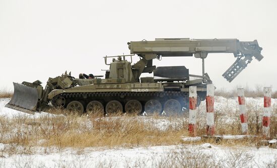 Учения инженерно-штурмового подразделения ЮВО в Ростовской области