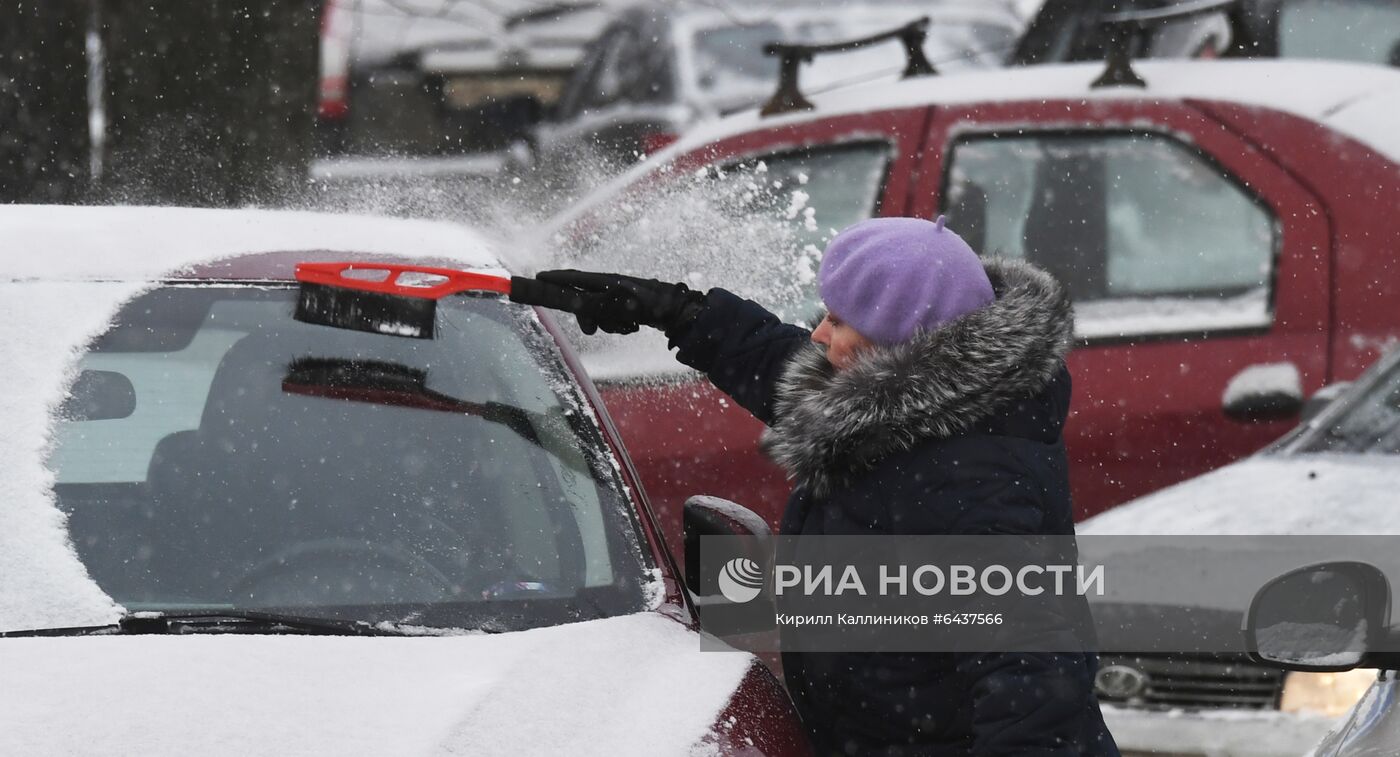 Зима в городах России