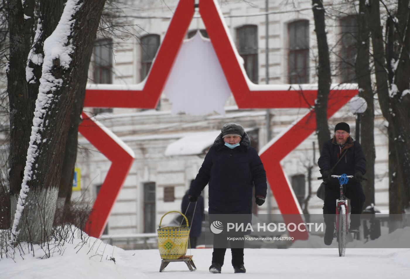 Зима в городах России