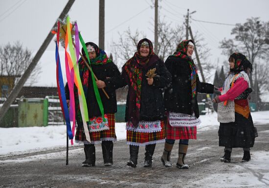 Праздник Щедрый вечер в Белоруссии