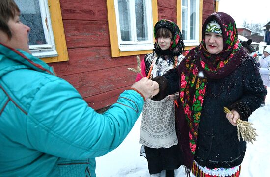 Праздник Щедрый вечер в Белоруссии