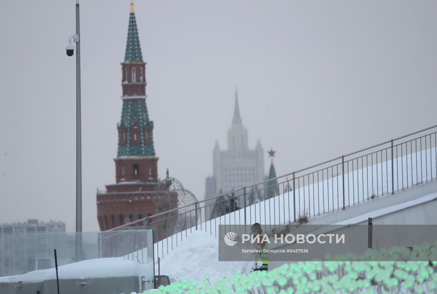 Снегопад в Москве