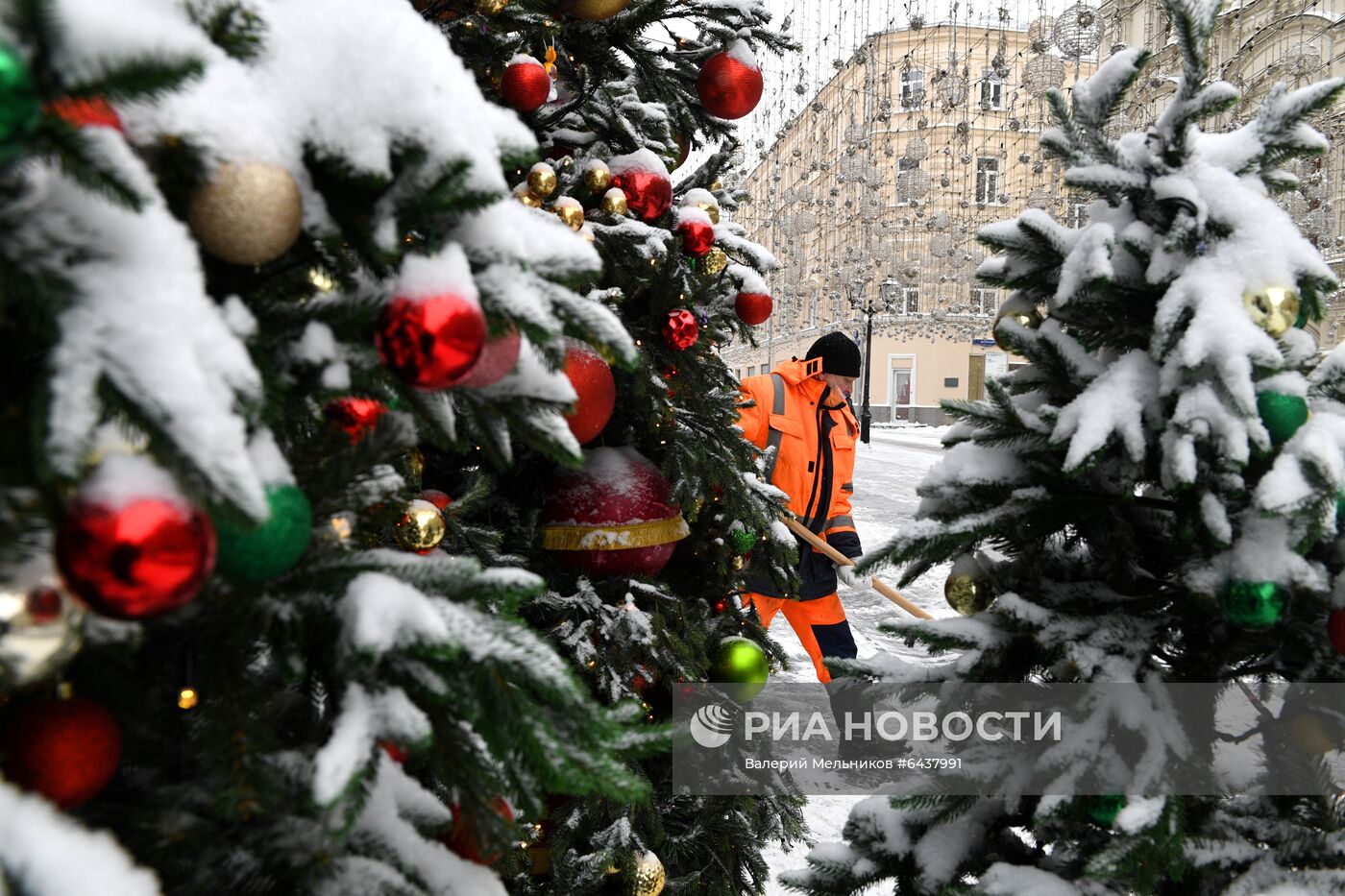 Снегопад в Москве