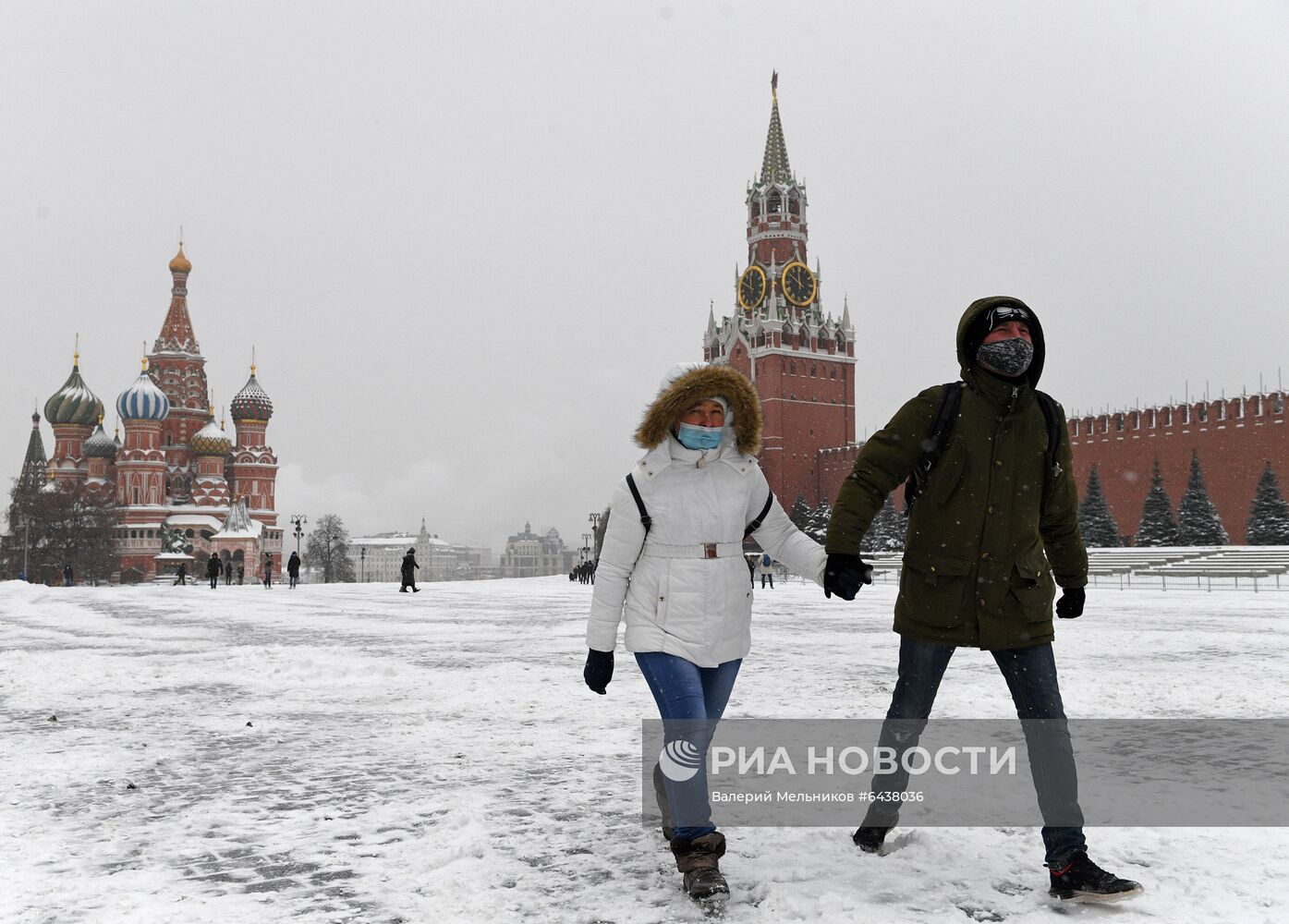 Снегопад в Москве