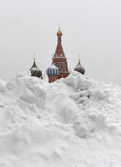 Снегопад в Москве