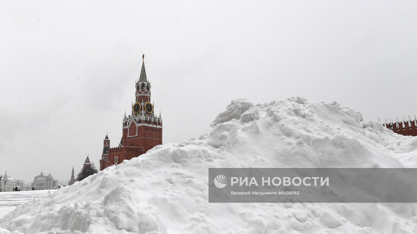 Снегопад в Москве